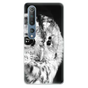 Odolné silikonové pouzdro iSaprio - BW Owl - Xiaomi Mi 10 / Mi 10 Pro