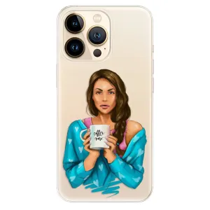 Odolné silikonové pouzdro iSaprio - Coffe Now - Brunette - iPhone 13 Pro Max