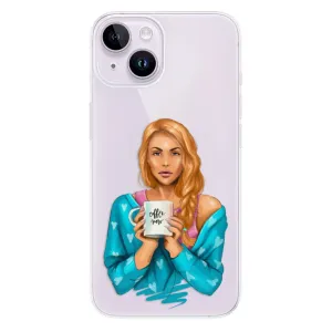 Odolné silikonové pouzdro iSaprio - Coffe Now - Redhead - iPhone 14