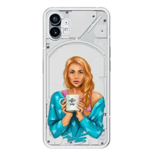 Odolné silikonové pouzdro iSaprio - Coffe Now - Redhead - Nothing Phone (1)