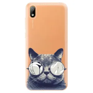 Odolné silikonové pouzdro iSaprio - Crazy Cat 01 - Huawei Y5 2019