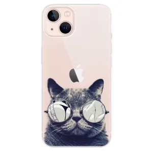 Odolné silikonové pouzdro iSaprio - Crazy Cat 01 - iPhone 13