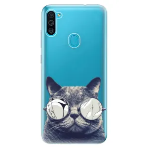 Odolné silikonové pouzdro iSaprio - Crazy Cat 01 - Samsung Galaxy M11