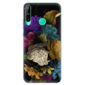 Odolné silikonové pouzdro iSaprio - Dark Flowers - Huawei P40 Lite E