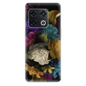 Odolné silikonové pouzdro iSaprio - Dark Flowers - OnePlus 10 Pro