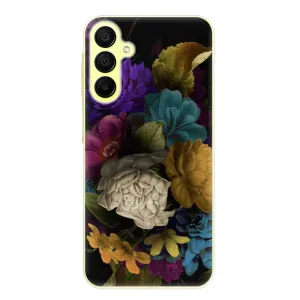 Odolné silikonové pouzdro iSaprio - Dark Flowers - Samsung Galaxy A15 / A15 5G