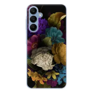 Odolné silikonové pouzdro iSaprio - Dark Flowers - Samsung Galaxy A25 5G