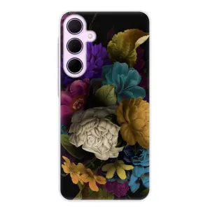 Odolné silikonové pouzdro iSaprio - Dark Flowers - Samsung Galaxy A35 5G