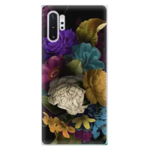 Odolné silikonové pouzdro iSaprio - Dark Flowers - Samsung Galaxy Note 10+