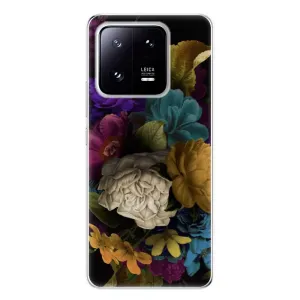 Odolné silikonové pouzdro iSaprio - Dark Flowers - Xiaomi 13 Pro