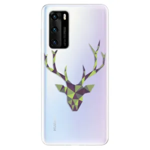 Odolné silikonové pouzdro iSaprio - Deer Green - Huawei P40