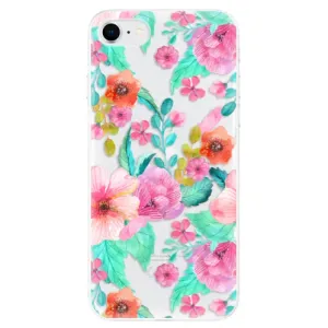Odolné silikonové pouzdro iSaprio - Flower Pattern 01 - iPhone SE 2020