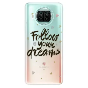 Odolné silikonové pouzdro iSaprio - Follow Your Dreams - black - Xiaomi Mi 10T Lite