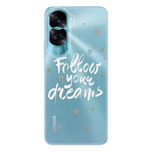 Odolné silikonové pouzdro iSaprio - Follow Your Dreams - white - Honor 90 Lite 5G