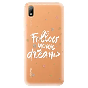 Odolné silikonové pouzdro iSaprio - Follow Your Dreams - white - Huawei Y5 2019