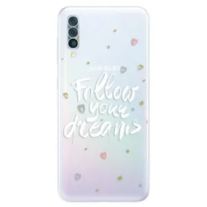 Odolné silikonové pouzdro iSaprio - Follow Your Dreams - white - Samsung Galaxy A50
