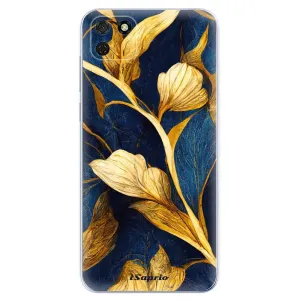 Odolné silikonové pouzdro iSaprio - Gold Leaves - Huawei Y5p