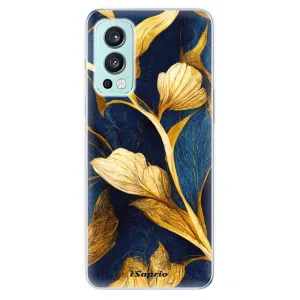 Odolné silikonové pouzdro iSaprio - Gold Leaves - OnePlus Nord 2 5G