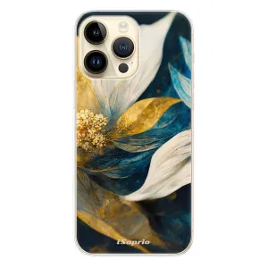 Odolné silikonové pouzdro iSaprio - Gold Petals - iPhone 14 Pro Max