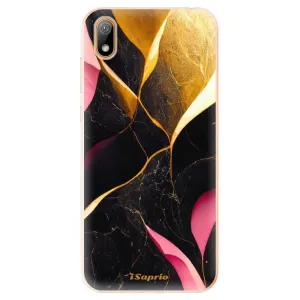 Odolné silikonové pouzdro iSaprio - Gold Pink Marble - Huawei Y5 2019