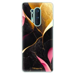 Odolné silikonové pouzdro iSaprio - Gold Pink Marble - OnePlus 8 Pro