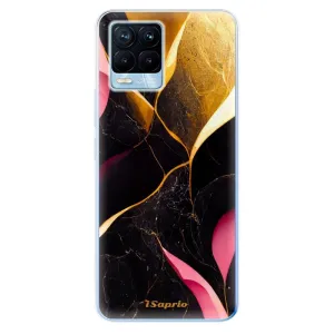 Odolné silikonové pouzdro iSaprio - Gold Pink Marble - Realme 8 / 8 Pro