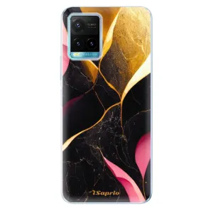 Odolné silikonové pouzdro iSaprio - Gold Pink Marble - Vivo Y21 / Y21s / Y33s