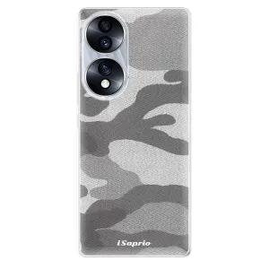 Odolné silikonové pouzdro iSaprio - Gray Camuflage 02 - Honor 70