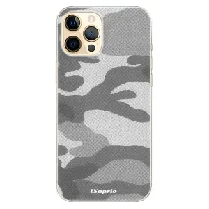 Odolné silikonové pouzdro iSaprio - Gray Camuflage 02 - iPhone 12 Pro