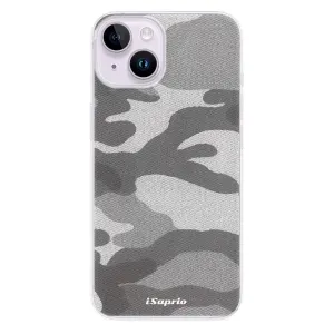 Odolné silikonové pouzdro iSaprio - Gray Camuflage 02 - iPhone 14