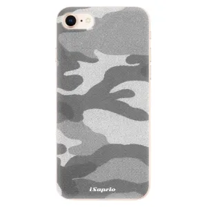 Odolné silikonové pouzdro iSaprio - Gray Camuflage 02 - iPhone 8