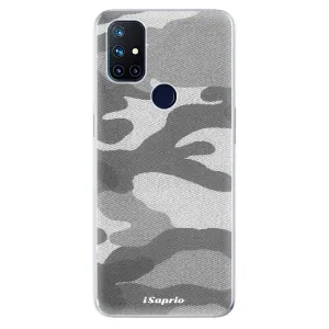 Odolné silikonové pouzdro iSaprio - Gray Camuflage 02 - OnePlus Nord N10 5G