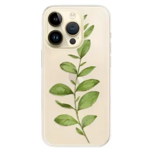 Odolné silikonové pouzdro iSaprio - Green Plant 01 - iPhone 14 Pro