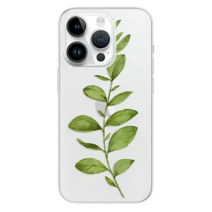 Odolné silikonové pouzdro iSaprio - Green Plant 01 - iPhone 15 Pro