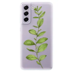 Odolné silikonové pouzdro iSaprio - Green Plant 01 - Samsung Galaxy S21 FE 5G