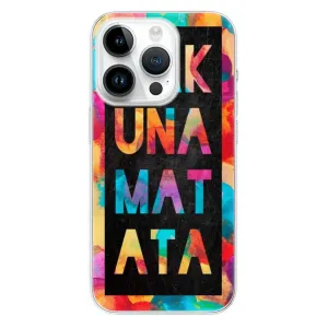 Odolné silikonové pouzdro iSaprio - Hakuna Matata 01 - iPhone 15 Pro