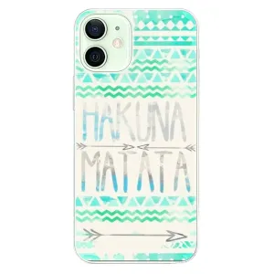 Odolné silikonové pouzdro iSaprio - Hakuna Matata Green - iPhone 12 mini