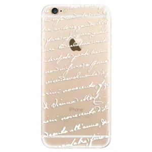 Odolné silikonové pouzdro iSaprio - Handwriting 01 - white - iPhone 6/6S