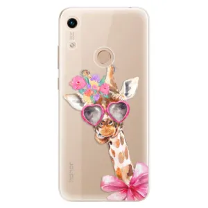 Odolné silikonové pouzdro iSaprio - Lady Giraffe - Huawei Honor 8A