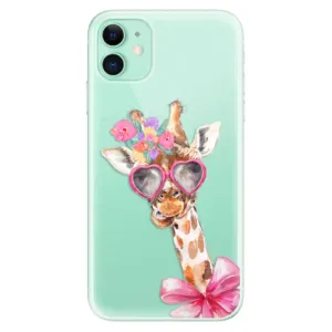 Odolné silikonové pouzdro iSaprio - Lady Giraffe - iPhone 11