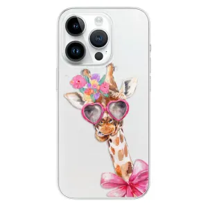 Odolné silikonové pouzdro iSaprio - Lady Giraffe - iPhone 15 Pro