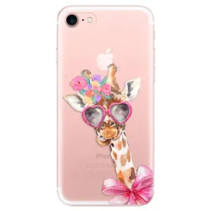 Odolné silikonové pouzdro iSaprio - Lady Giraffe - iPhone 7