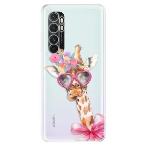 Odolné silikonové pouzdro iSaprio - Lady Giraffe - Xiaomi Mi Note 10 Lite
