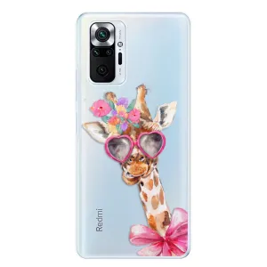 Odolné silikonové pouzdro iSaprio - Lady Giraffe - Xiaomi Redmi Note 10 Pro