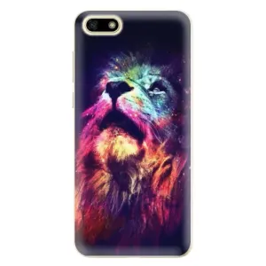 Odolné silikonové pouzdro iSaprio - Lion in Colors - Huawei Y5 2018