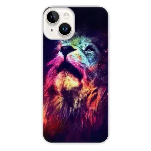 Odolné silikonové pouzdro iSaprio - Lion in Colors - iPhone 15 Plus