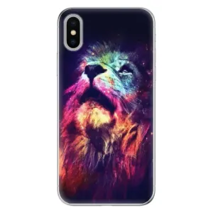 Odolné silikonové pouzdro iSaprio - Lion in Colors - iPhone X