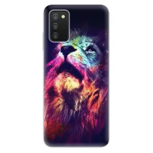 Odolné silikonové pouzdro iSaprio - Lion in Colors - Samsung Galaxy A03s