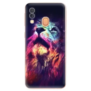 Odolné silikonové pouzdro iSaprio - Lion in Colors - Samsung Galaxy A40