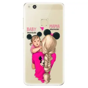 Odolné silikonové pouzdro iSaprio - Mama Mouse Blond and Girl - Huawei P10 Lite